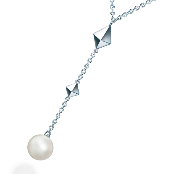 Birks Rock & Pearl Drop Necklace with Pearl