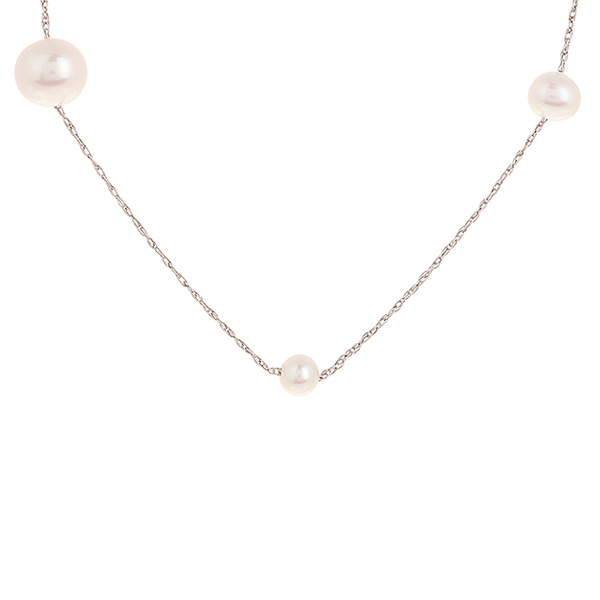 Sterling Silver Fresh Water Pearl Necklace