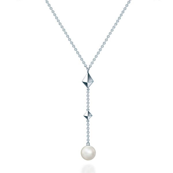 Birks Rock & Pearl Drop Necklace with Pearl