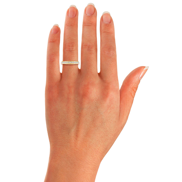 18ct Yellow Gold 0.50cttw Diamond Half Eternity Ring