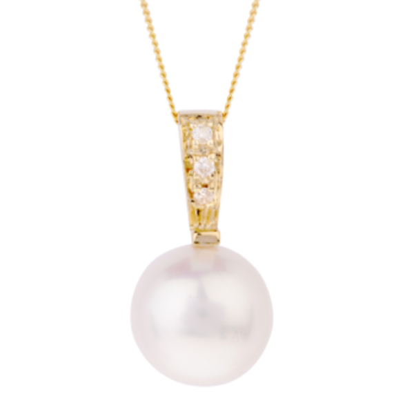 9ct Yellow Gold Fresh Water Pearl Pendant